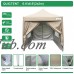 Quictent Silvox 6.6' x 6.6' EZ Pop Up Canopy Portable Waterproof Gazebo Pyramid Roof Light Blue   